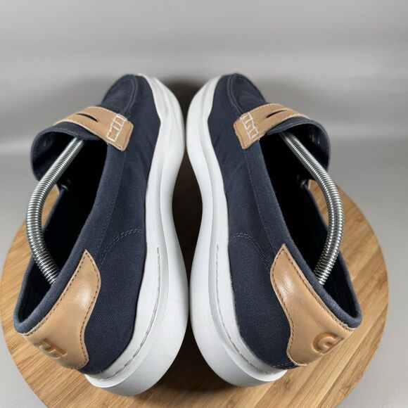 Cole Haan Mens GrandPro Rally Canvas Penny Loafers Size 11 M Blue Beige C34727 - Picture 5 of 8